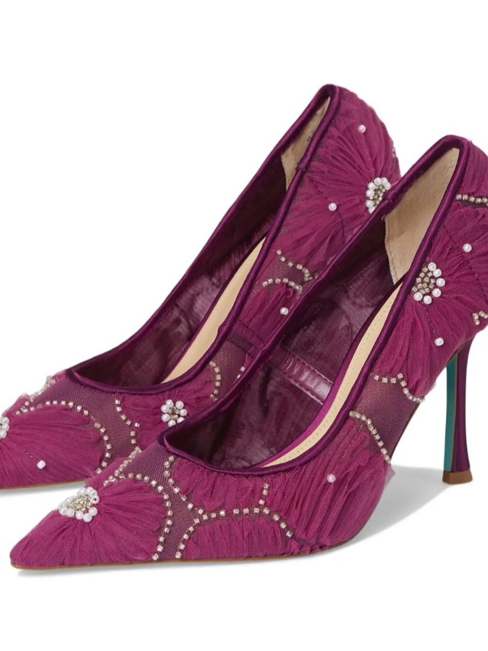 Blue by Betsey Johnson Roxie Embellished Pointed-Toe Heels
